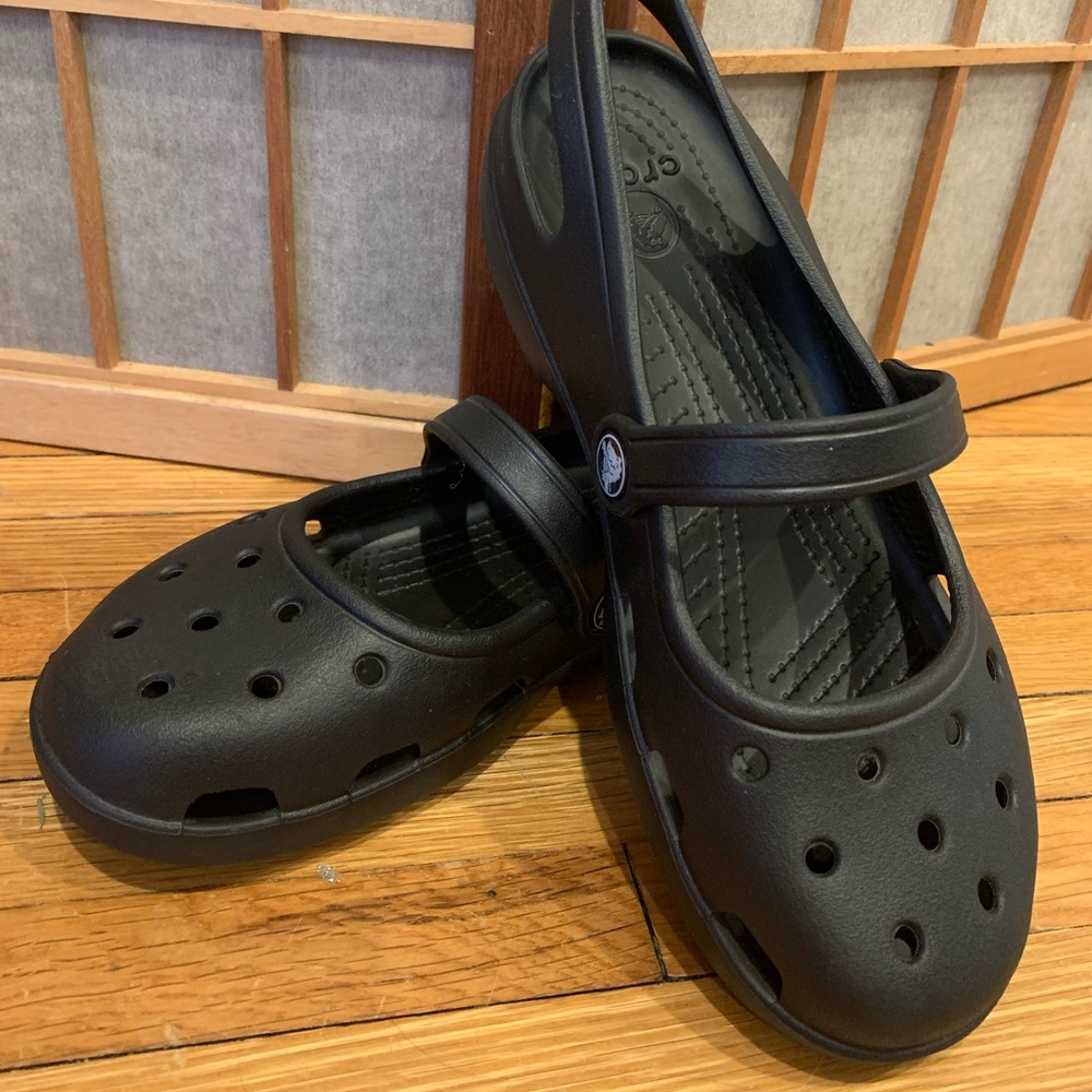 CROCS Shayna Mary Jane Slingback Slip On Shoes